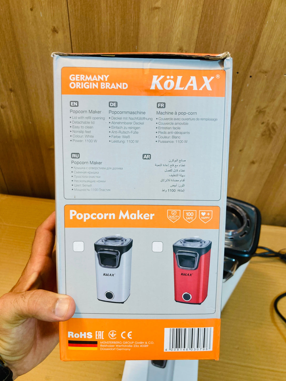 KoLAX Germany Popcorn Maker 1100W