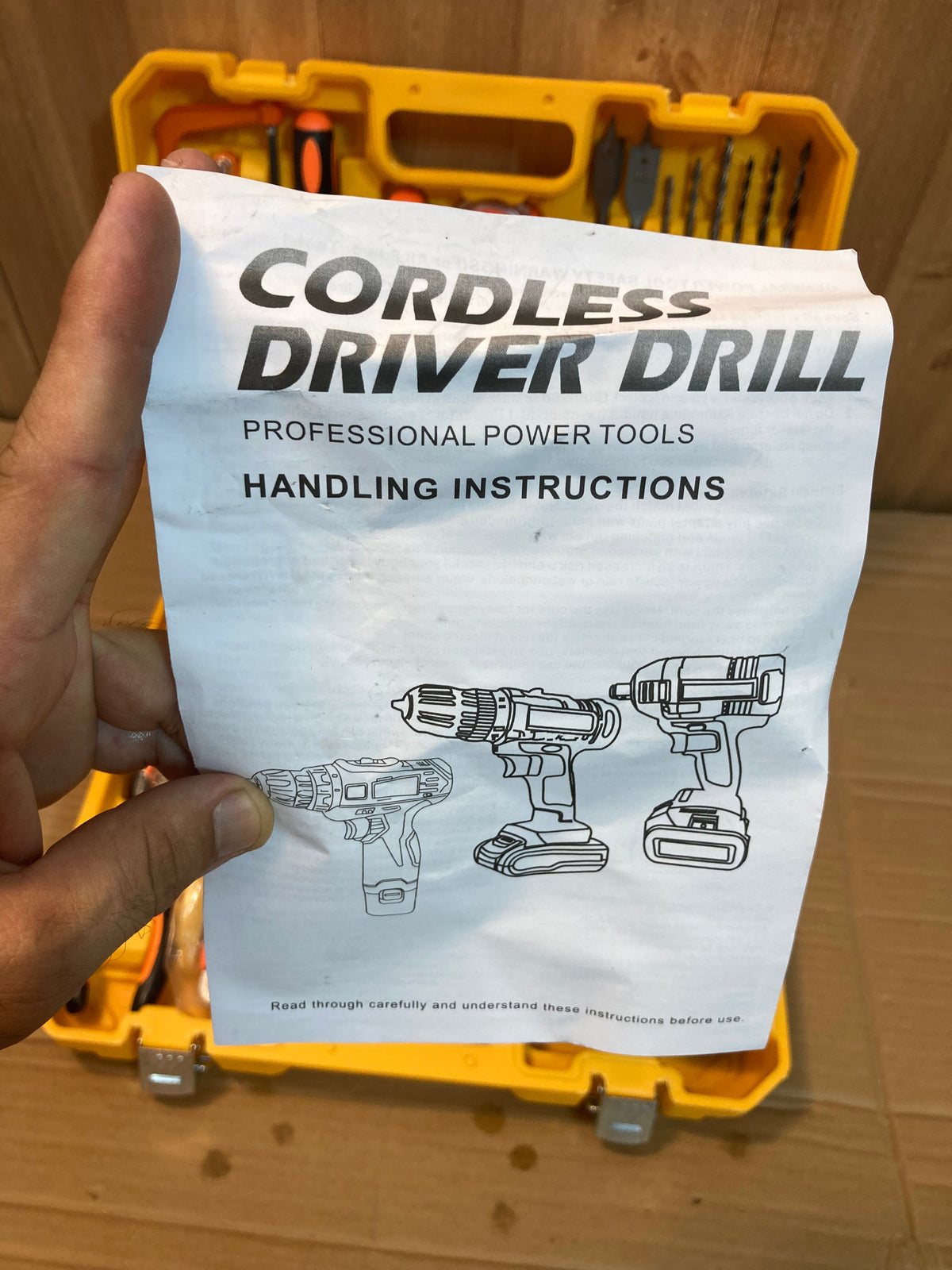 DeWalt Commercial Cordless Powerful Drill Machine 36V Double Batteries