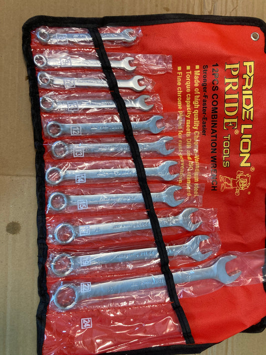 Combination Wrench Spanner Tool Double-Ended Ring Spanner 12Pcs Set 8β24 mm