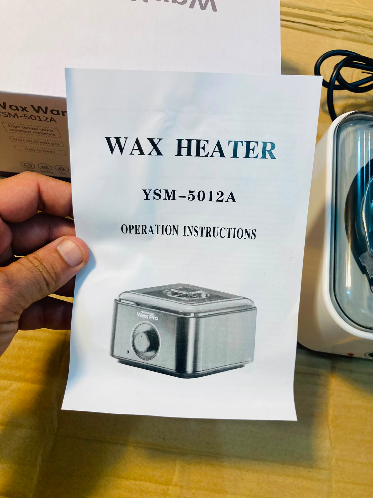 Wax Pro Electric Wax Warmer – Professional Electric Wax Heater Pot with Adjustable Temperature Knob YSM-5012A