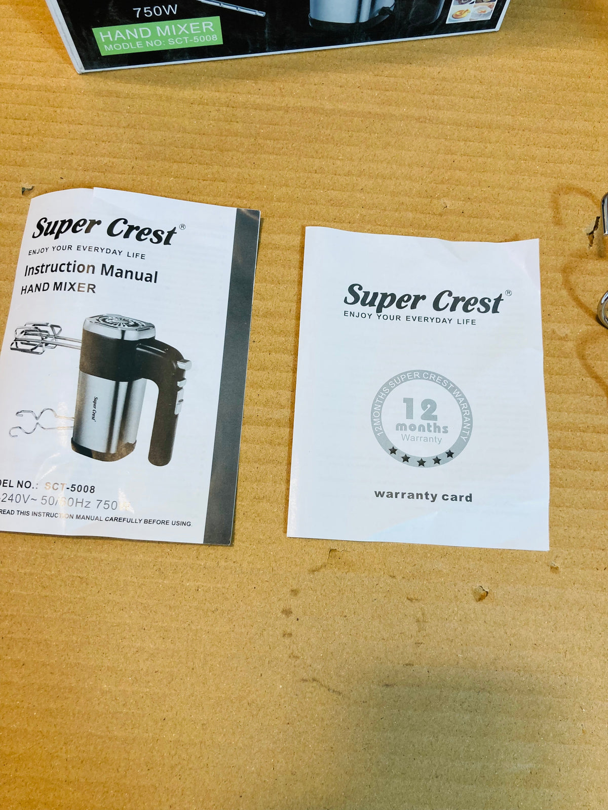 Super Crest Germany 750W Updated Model Powerful Hand Mixer SCT-5008