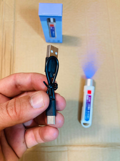 Rechargeable Banknote Counterfeit Checking Torch - Fake Currency Detector K-206