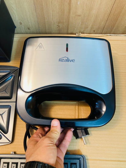 Kealive 3in1 Sandwich & Grill Maker 800W - ST68A