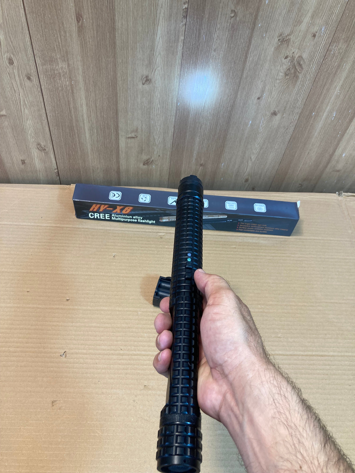 Self Defence 2in1 Flashlight & Stun Gun Baton - Taser HY-X8
