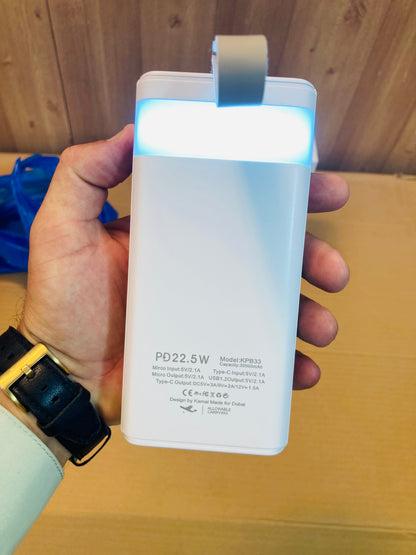 Kamal 22.5W Fast Charging 30000mAh Power Bank KPB33
