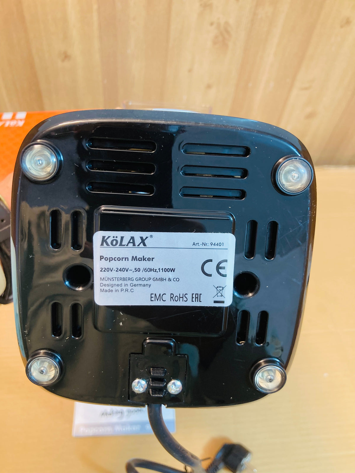 KoLAX Germany Popcorn Maker 1100W