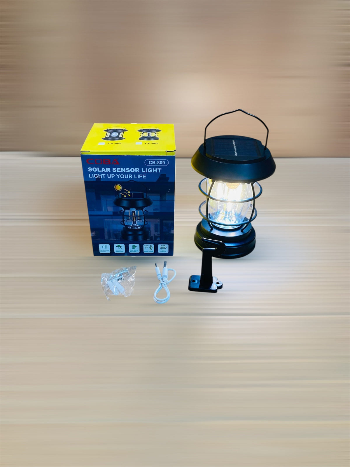 COBA Solar Rechargeable Lantern - Camping Light CB-809