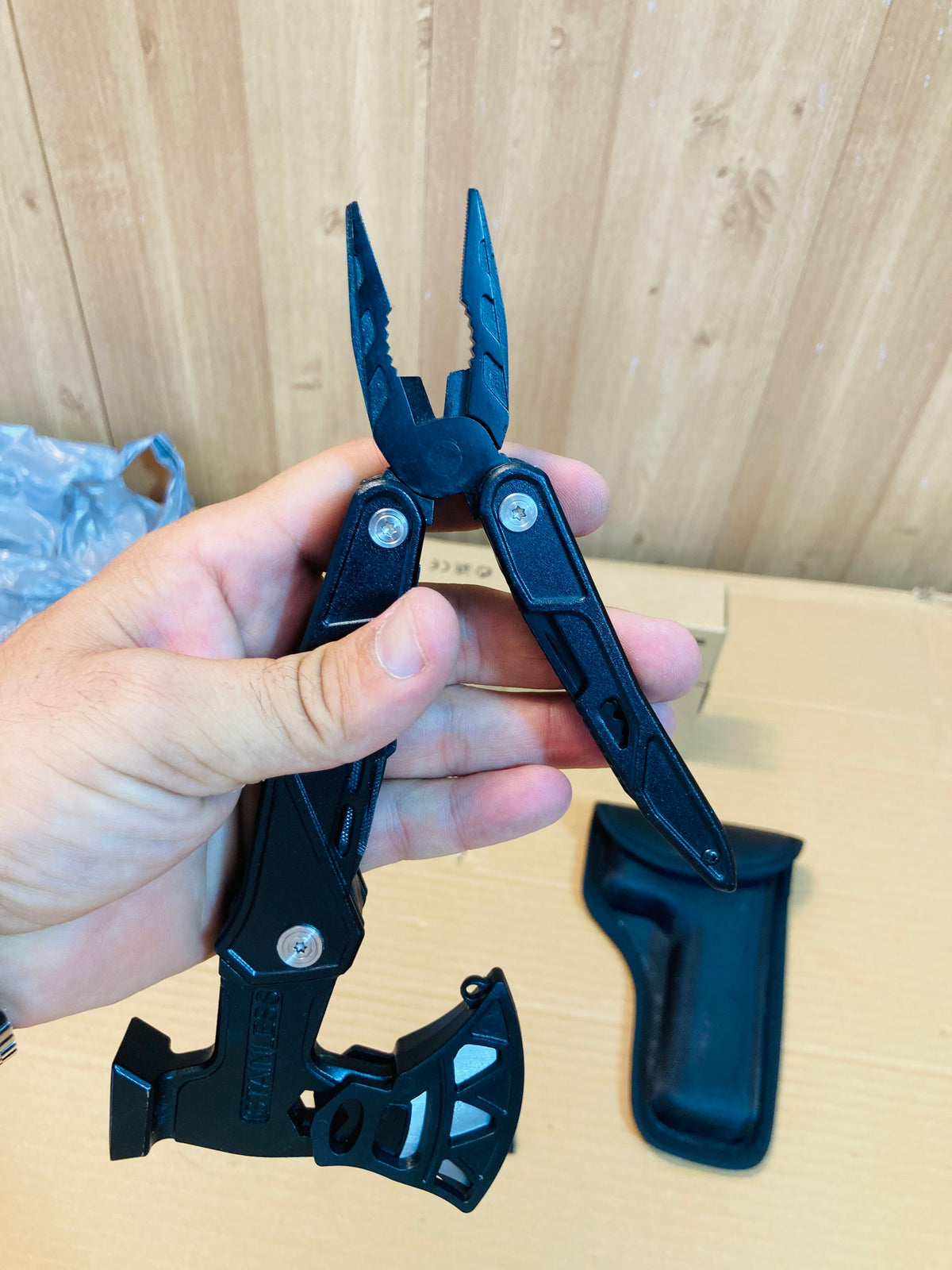 18in1 Camping Multifunctional Survival Hammer Axe Tool