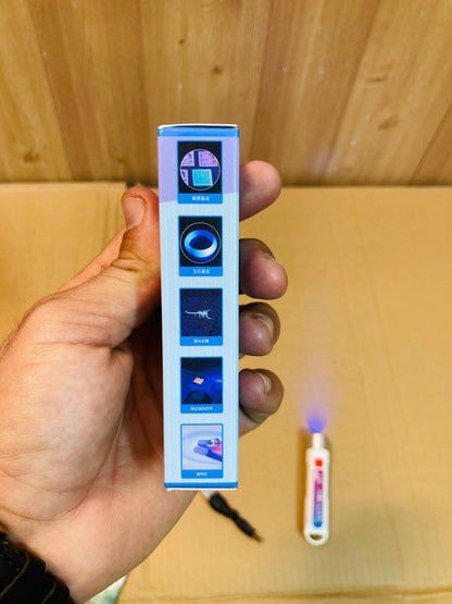 Rechargeable Banknote Counterfeit Checking Torch - Fake Currency Detector K-206