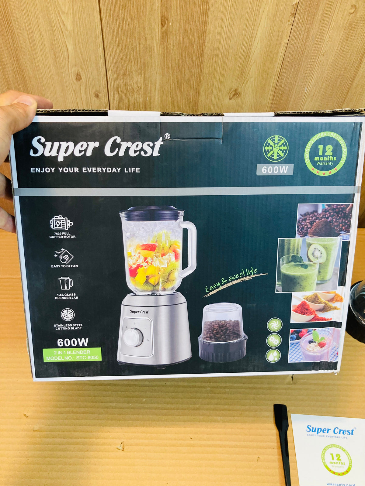 Super Crest Germany 2in1 Blender 600W SCT-8050