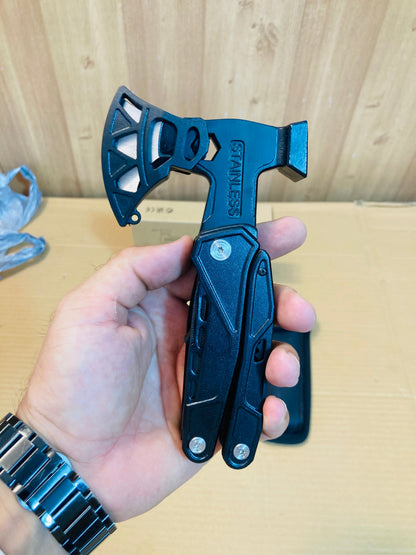 18in1 Camping Multifunctional Survival Hammer Axe Tool