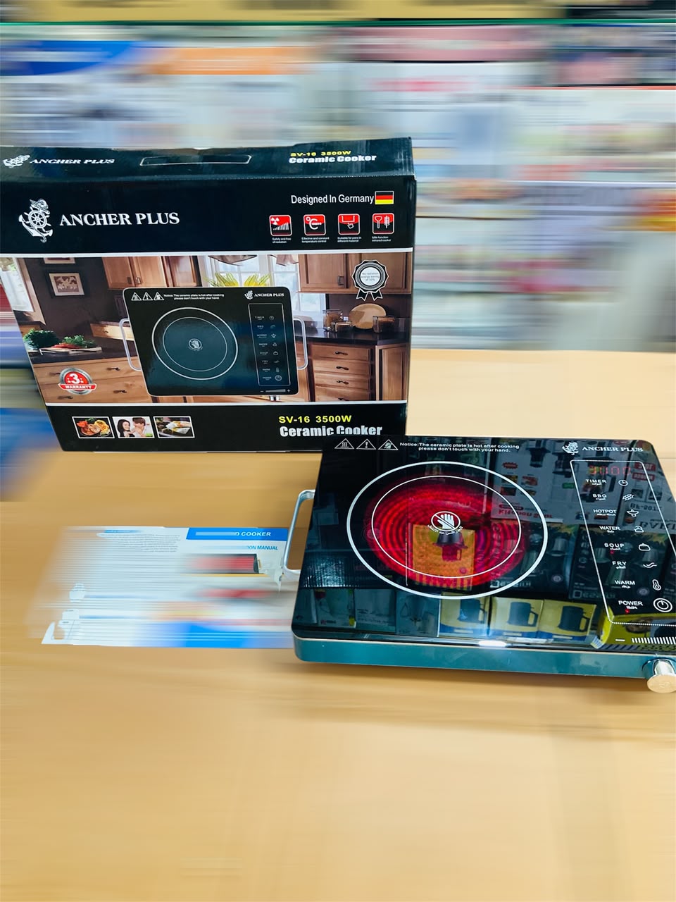 Ancher Plus 3500W Electric Stove - Hotplate - Ceramic Infrared Cooker SV-16