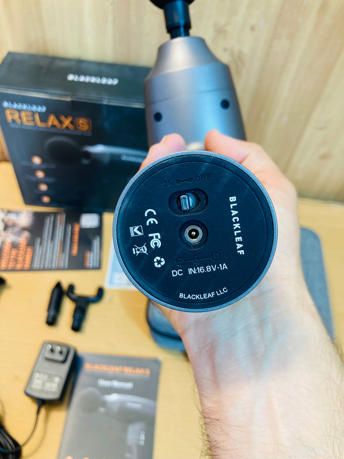 Blackleaf USA Relax Powerful Rechargeable Gun Massager