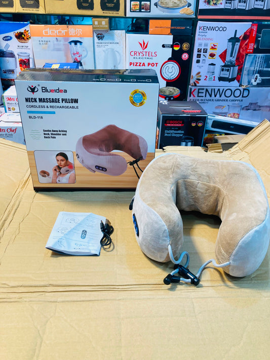 Blueidea Cordless & Rechargeable Neck Massage Pillow BLD-118