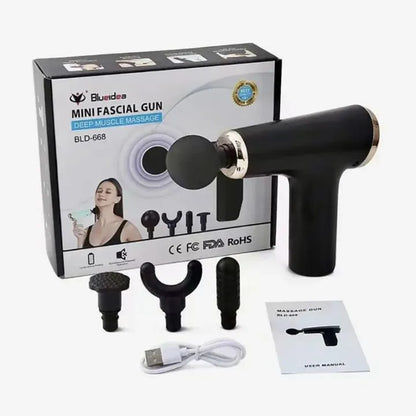 Blueidea Rechargeable Mini Fascial Muscle Gun Massager BLD-668 - Random Colors