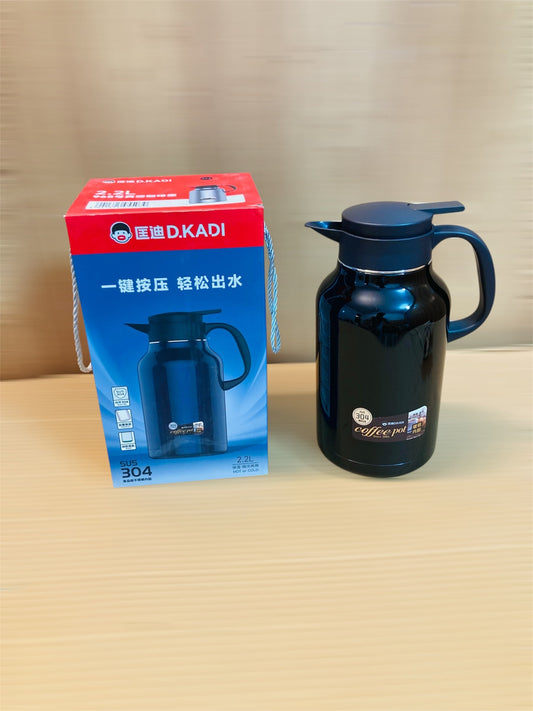 D.Kadi Stainless Steel Interior Double Wall Insulation Thermos 2.2 Liter