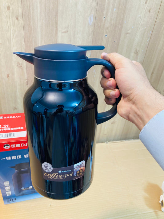 D.Kadi Stainless Steel Interior Double Wall Insulation Thermos 2.2 Liter