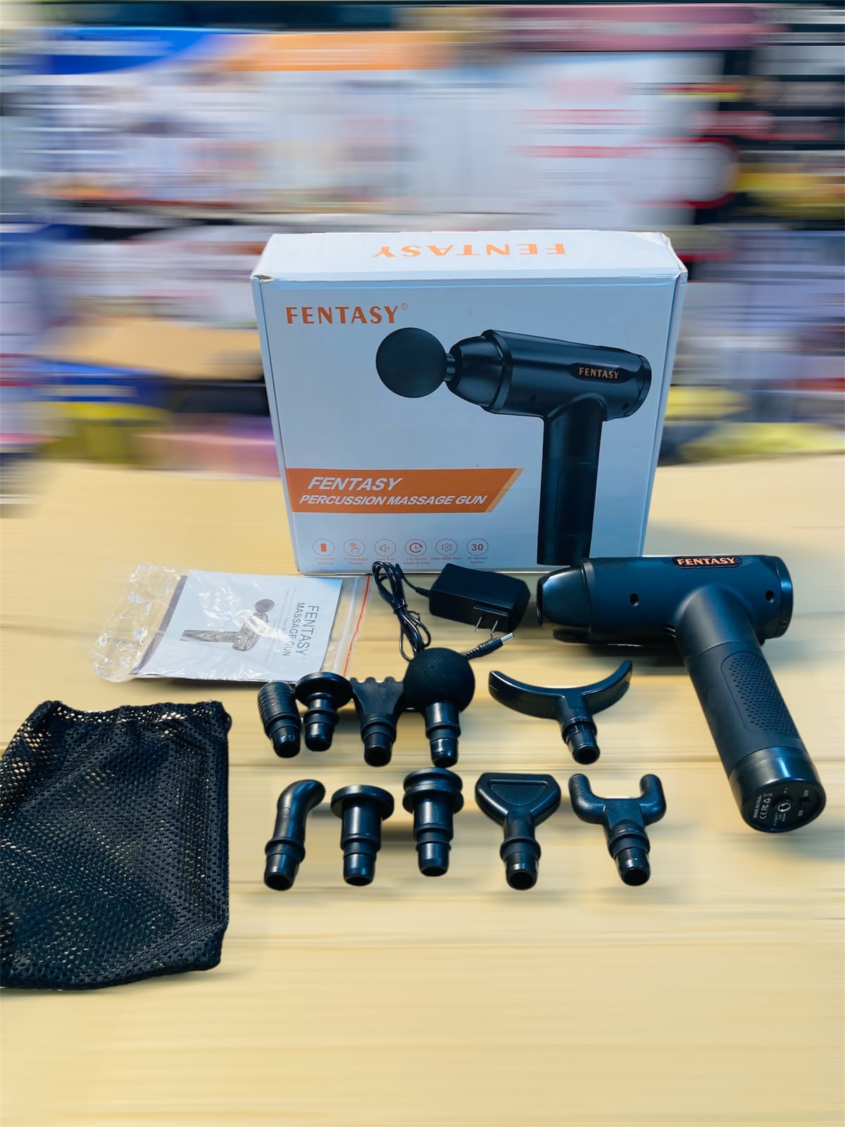 Fentasy 10in1 Multifunctional Deep Tissue Percussion  Massage Gun