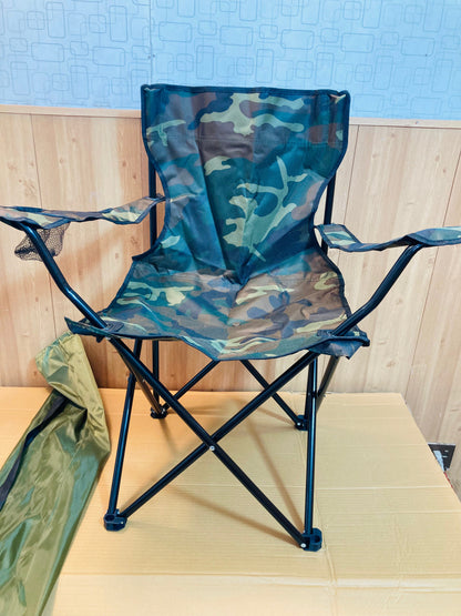 Foldable Heavy Duty Camping Chair with Cup Holder