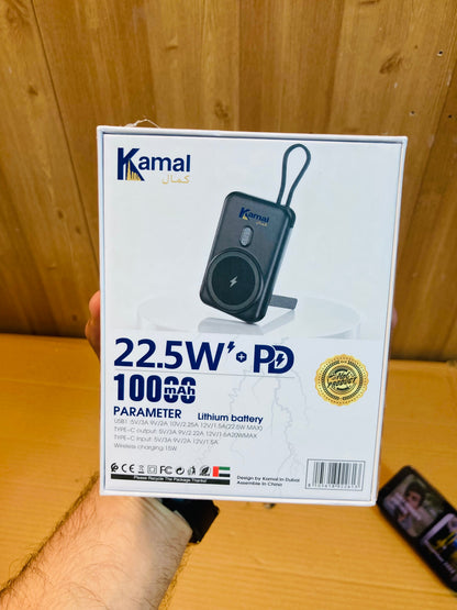 Kamal 22.5W Fast Charging MagSafe 10000mAh Wireless Power Bank KPB13