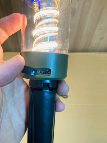 Portable Rechargeable 2in1 Camping Light with a Built-in Bluetooth Speaker YD-2312