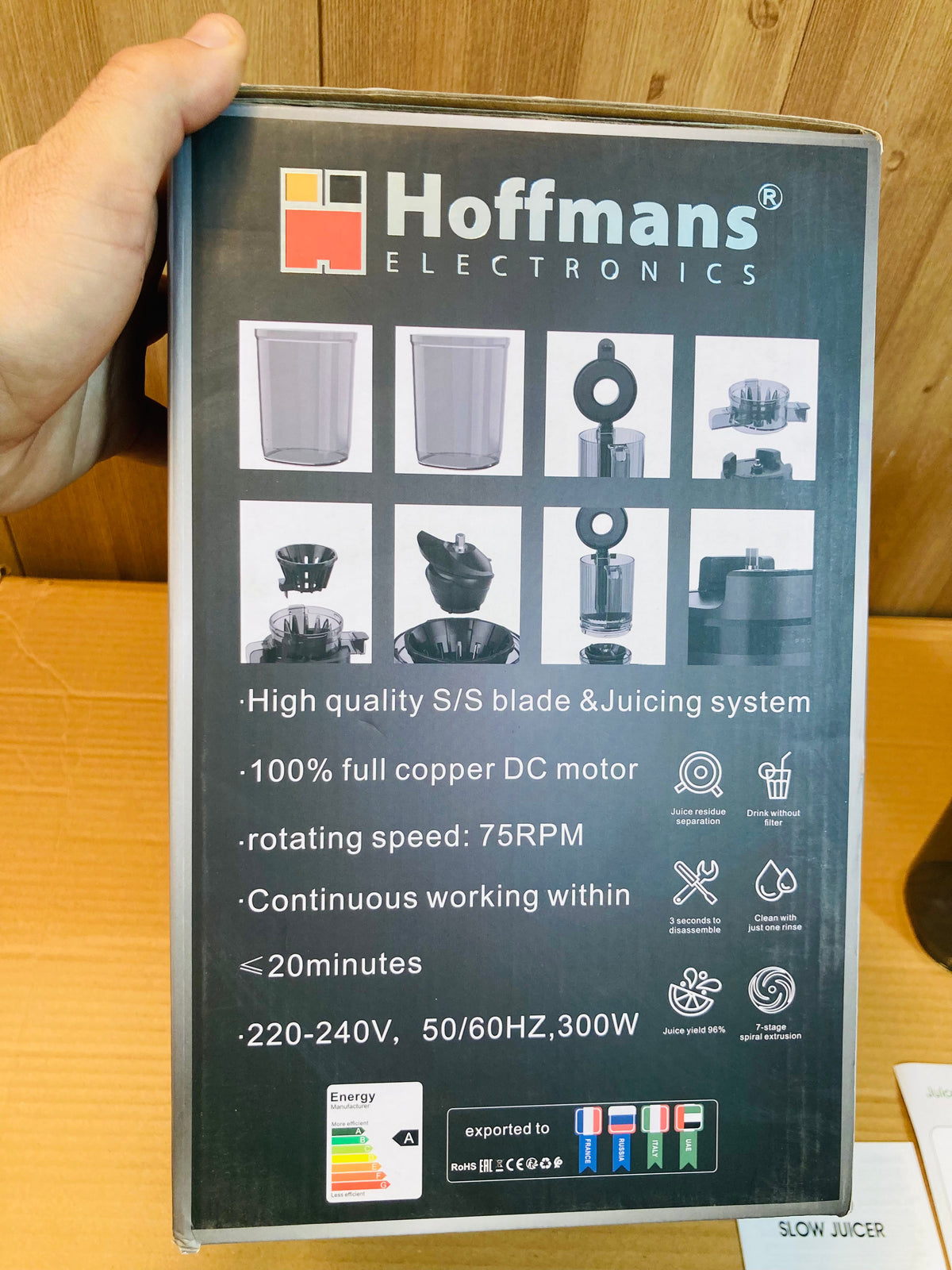 Hoffmans 300W Slow Juicer HM-640