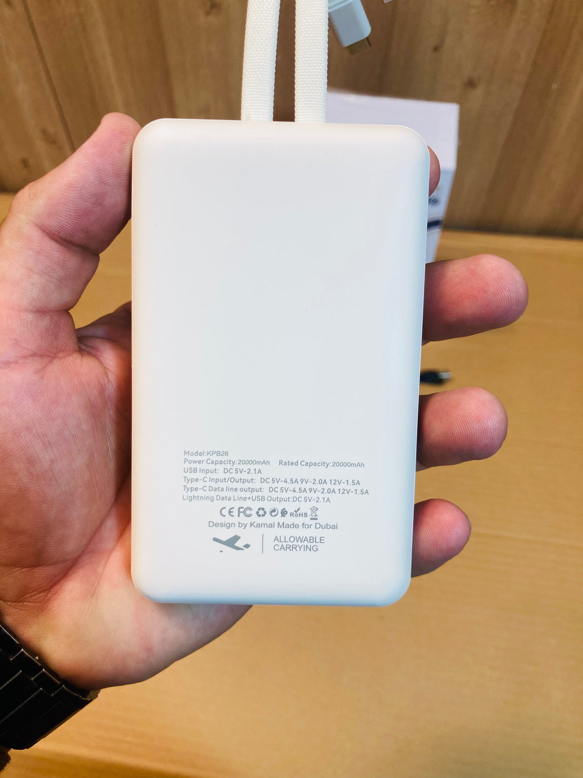 Kamal 22.5W Fast Charging 20000mAh Pocket Power Bank KPB26