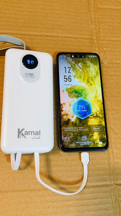 Kamal 22.5W Fast Charging 30000mAh Power Bank KPB31