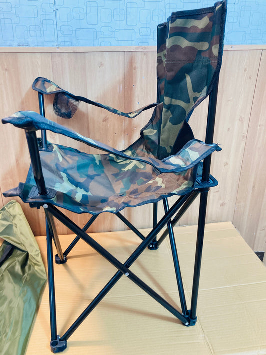 Foldable Heavy Duty Camping Chair with Cup Holder