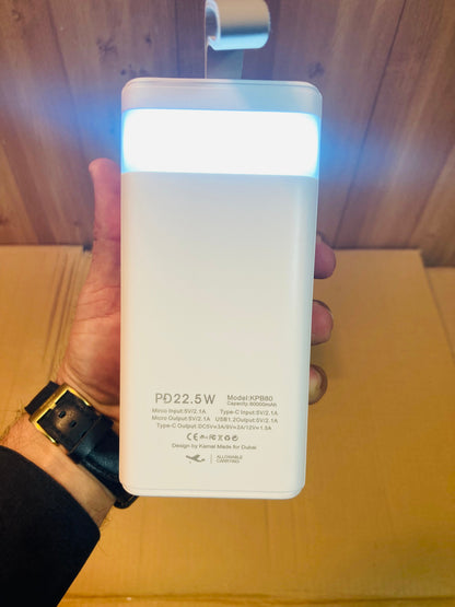 Kamal 22.5W PD Fast Charging 80000mAh Power Bank KPB80