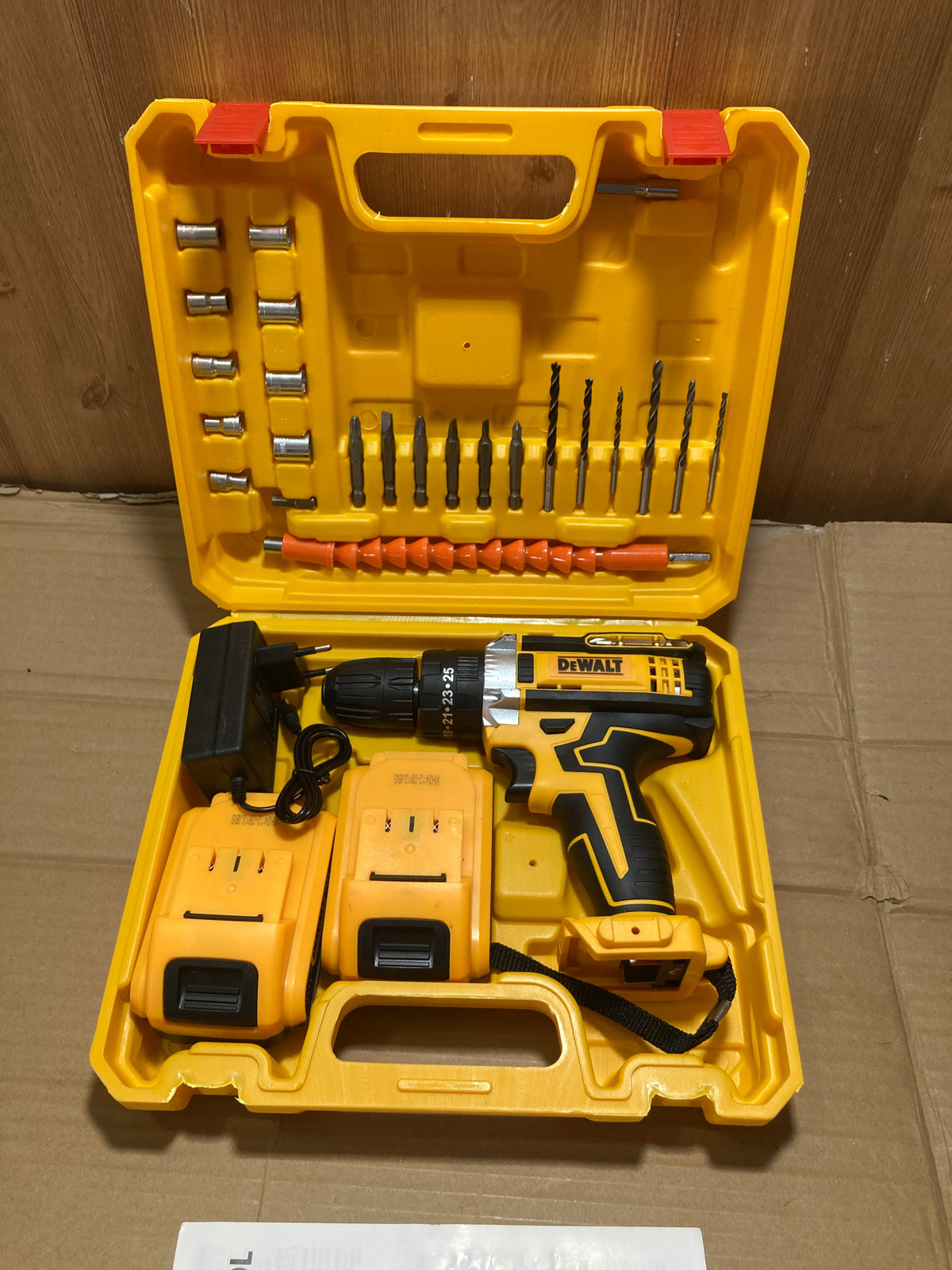DeWalt 36V Rechargeable Drill Machine with Tool Kit
