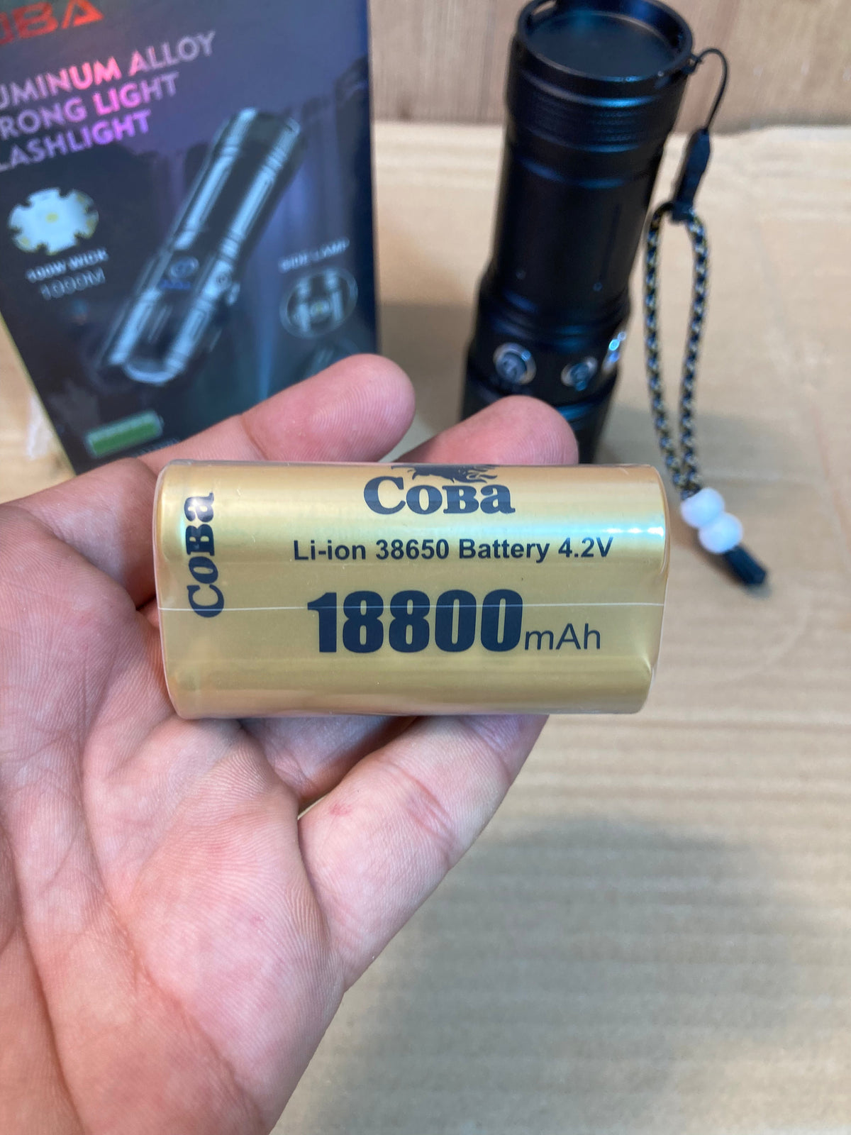 COBA Compact Size Rechargeable Led Flashlight CB-B51