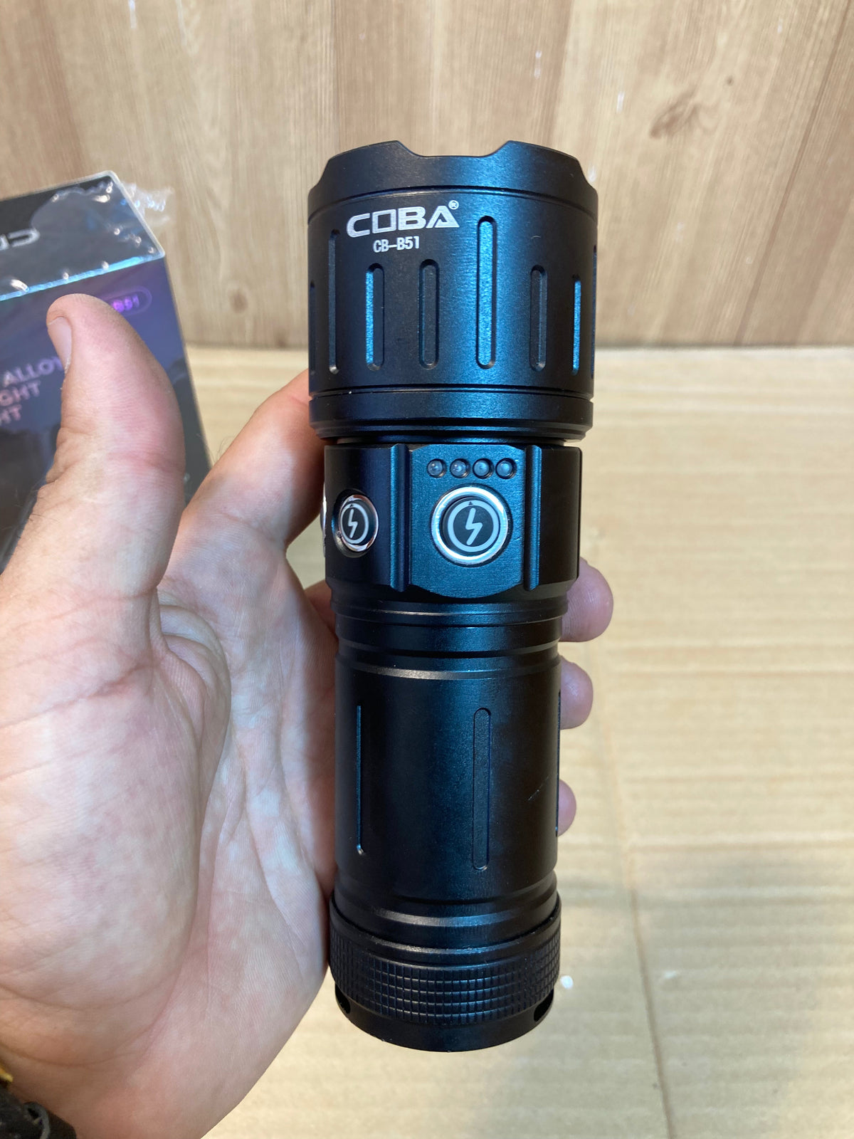 COBA Compact Size Rechargeable Led Flashlight CB-B51