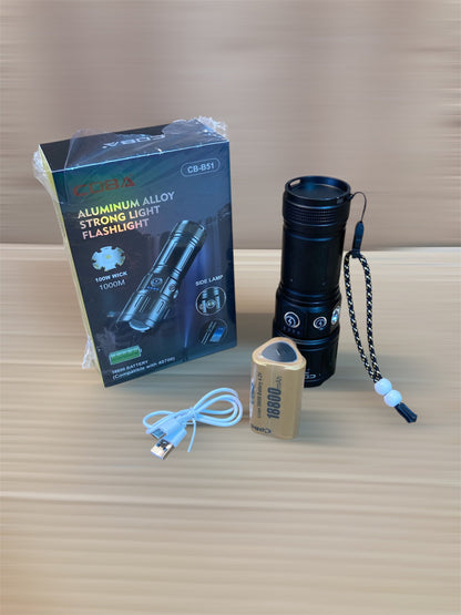 COBA Compact Size Rechargeable Led Flashlight CB-B51