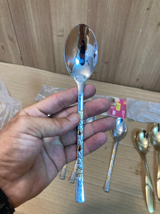 AYD 6PCs Stainless Steel Table Spoon Set