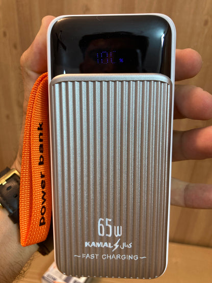 Kamal 65W Super Fast 2Built-in Cables Charging Power Bank 30,000mAh KPB034
