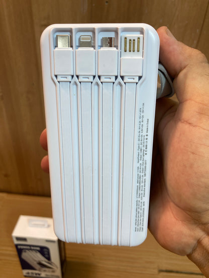 Kamal 45W Super Fast 4Built-in Cables Charging Power Bank 30,000mAh KPB036