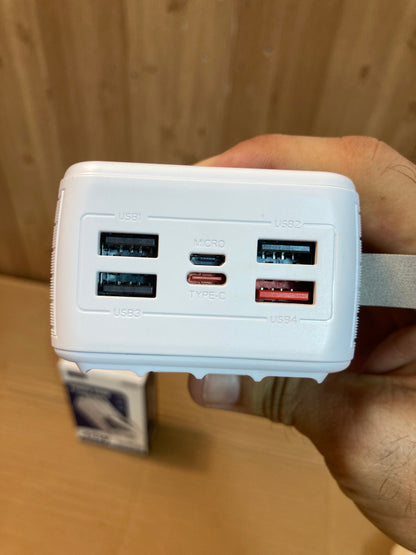 Kamal 45W Super Fast 4Built-in Cables Charging Power Bank 30,000mAh KPB036