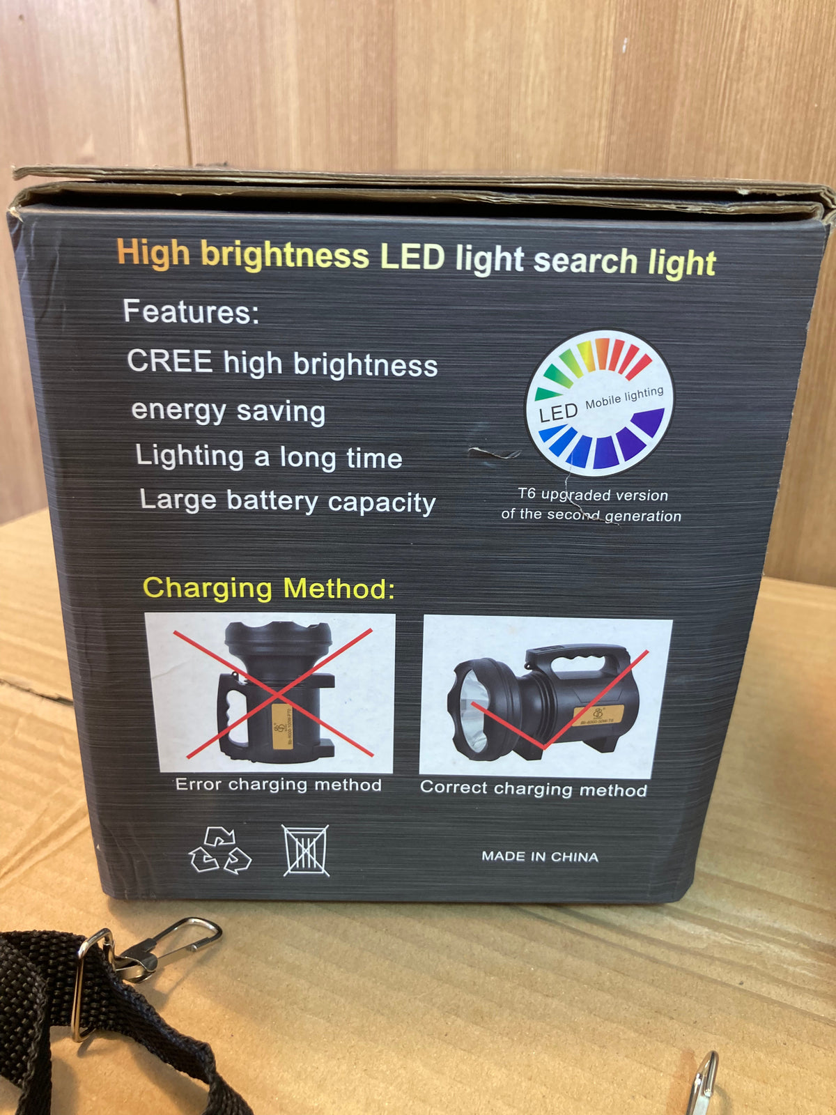 Bb-8000-50W-T6 Rechargeable Searchlight - Camping Light - Long Battery Backup