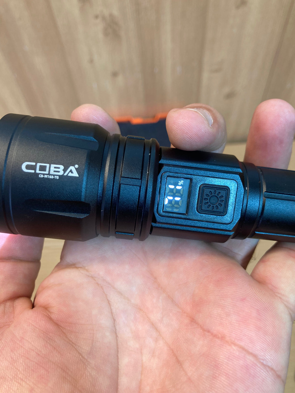 COBA Compact LED Flashlight - Handheld Torch CB-M168-TG