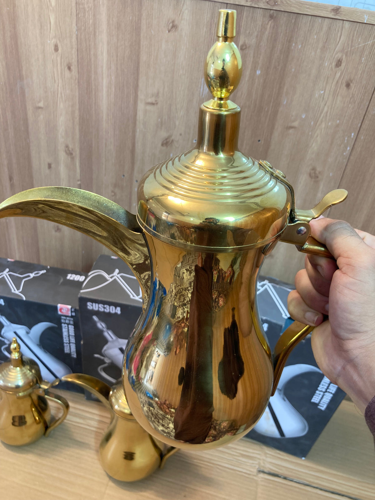 Arabic Style Golden Stainless Steel TeaPot - Kettle
