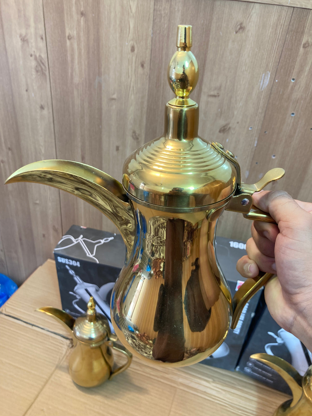 Arabic Style Golden Stainless Steel TeaPot - Kettle