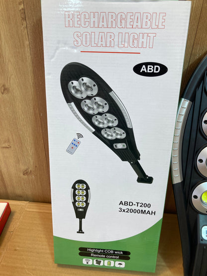 Solar Sensor Street Security Light 3 Modes Remote Control