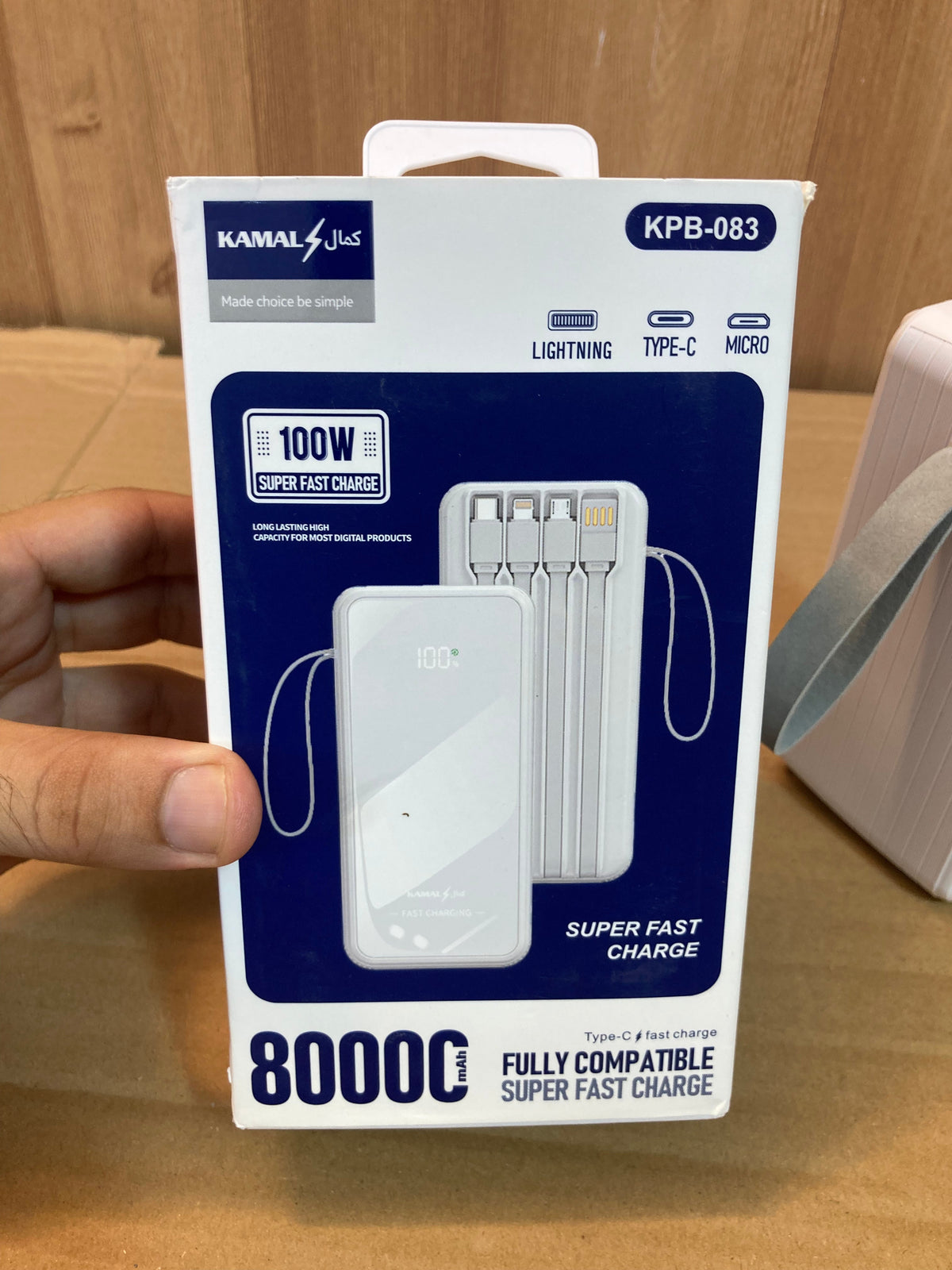 Kamal 100W Fast Charging Power Bank 80000mAh KPB083