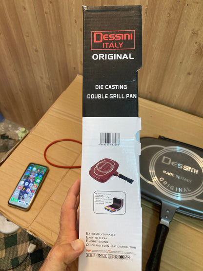 Dessini Italy Die Casting Double Grill Pan 36cm