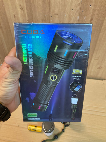 COBA Digital Lamp Flashlight - Torch CB-G668LY-X