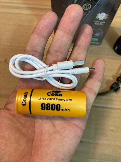 COBA Aluminium Alloy Digital Flashlight-Torch CB-G672