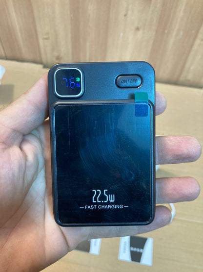 Mini Compact Wireless 22.5W Fast Charging Power Bank 10000 mAh