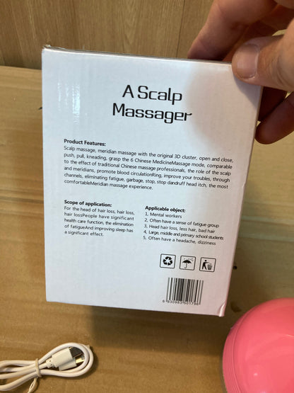 Rechargeable Stress Relief & Hair Growth Vibrating Scalp Massager