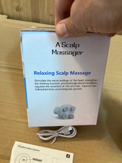 Rechargeable Stress Relief & Hair Growth Vibrating Scalp Massager